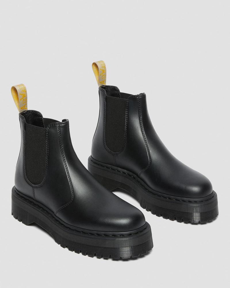 Dr Martens Vegan 2976 Felix Platform Chelsea Støvler Dame Sort | DK 133PJJ